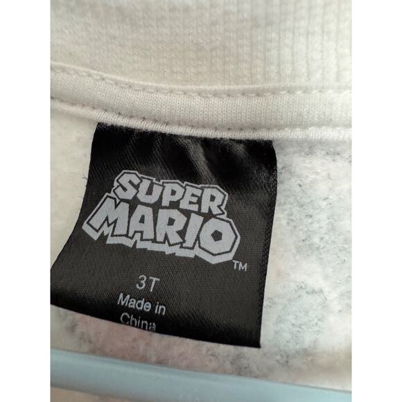 Super Mario Sweatshirt Kids Size 3T Baby Toddler All Over Print Mario Luigi - Picture 3 of 4